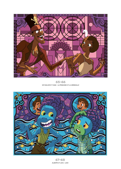 Раскраска по номерам Coloriages mystères Disney - Vitraux Tome 2, 128 стр. (предзаказ 20.08.2025)