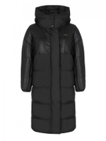 Пуховик женский Leather and Nylon AERONAUTICA MILITARE