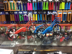 Декоративный ретро велосипед, (синий) ручная работа, материал олово размер 15.5X12X8