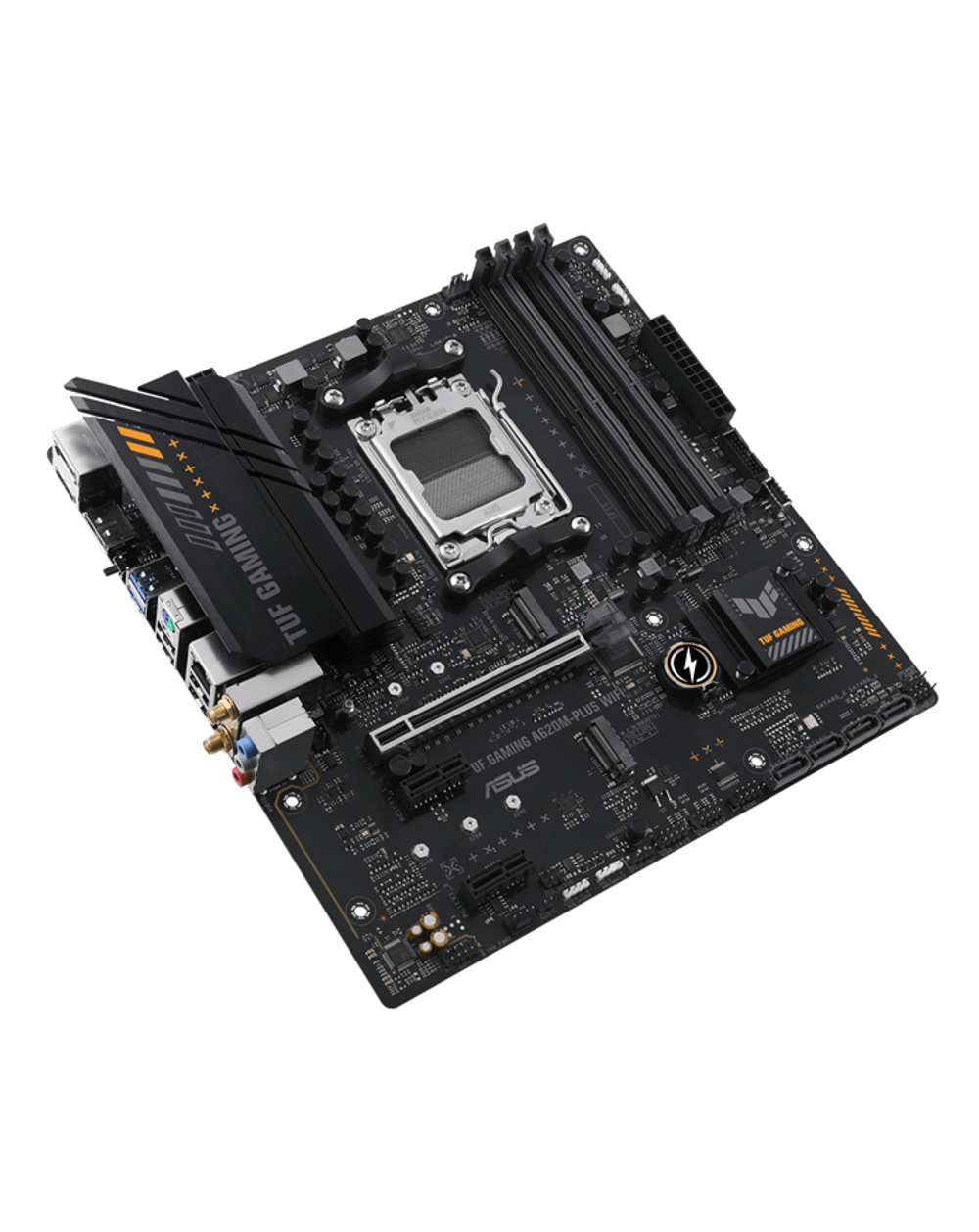 ASUS TUF GAMING A620M-PLUS WIFI, AM5, A620, 4*DDR5, 4*SATA, 2*M.2, 2*USB 3.2, 4*USB 2.0, 2*PCIx16, 2*PCIx1, 2*DP+HDMI, mATX; 90MB1F80-M0EAYC4