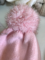 Шапка вязаная со снудом "Котята"