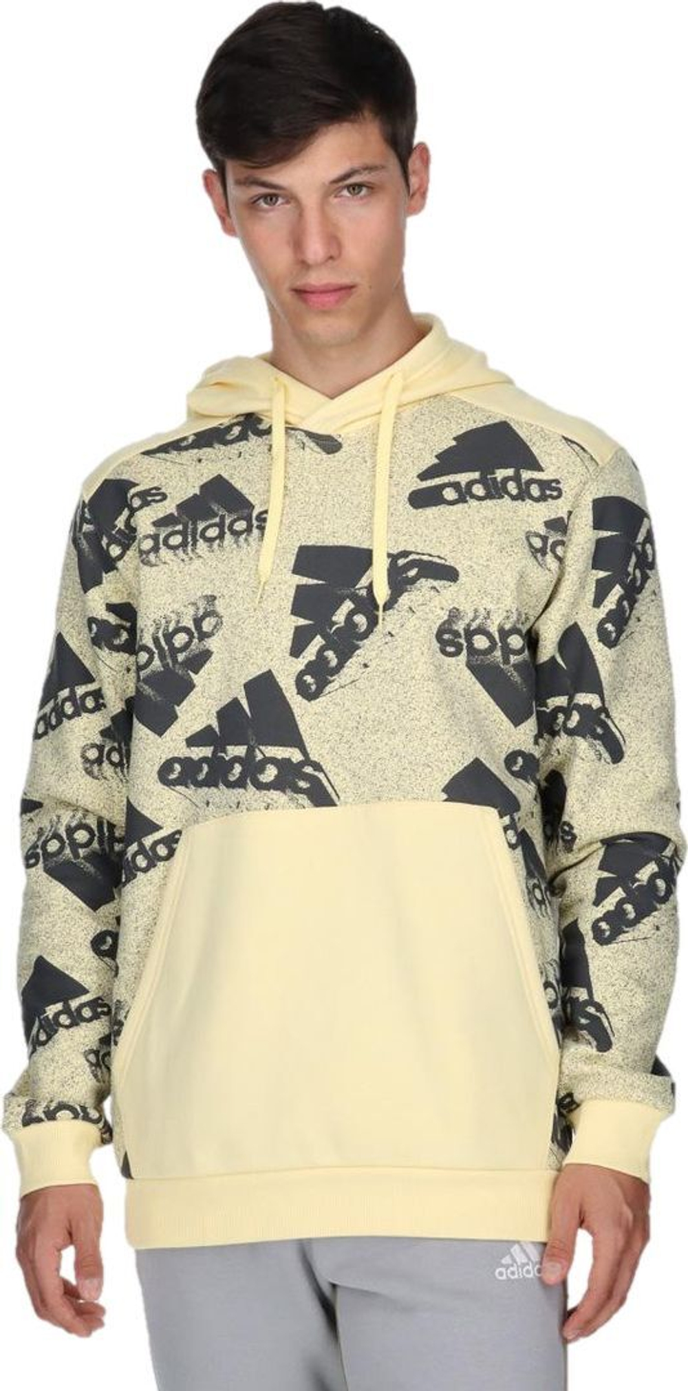 Толстовка Adidas M BL Q3 HD желтый