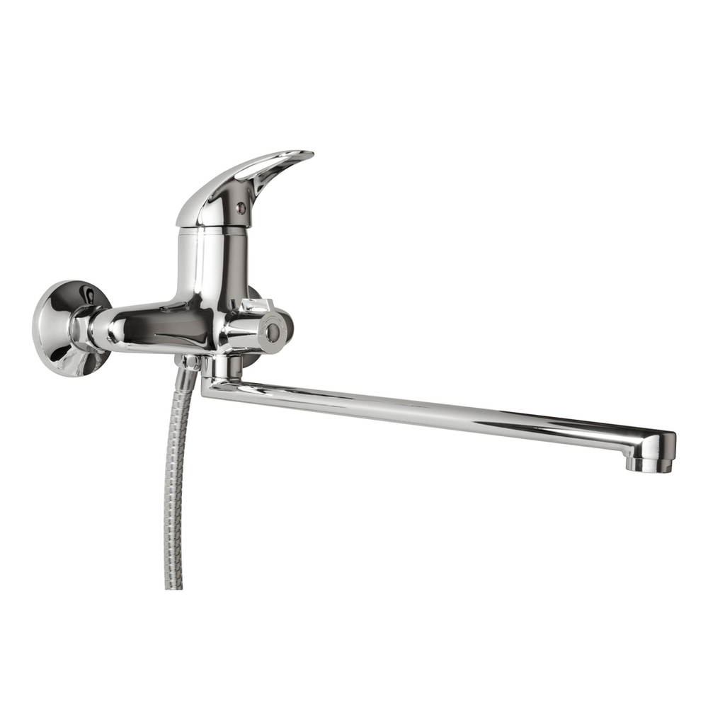 Смеситель для ванны и раковины 40к F2202 FRAP див корп (L излив, хром, латунь)