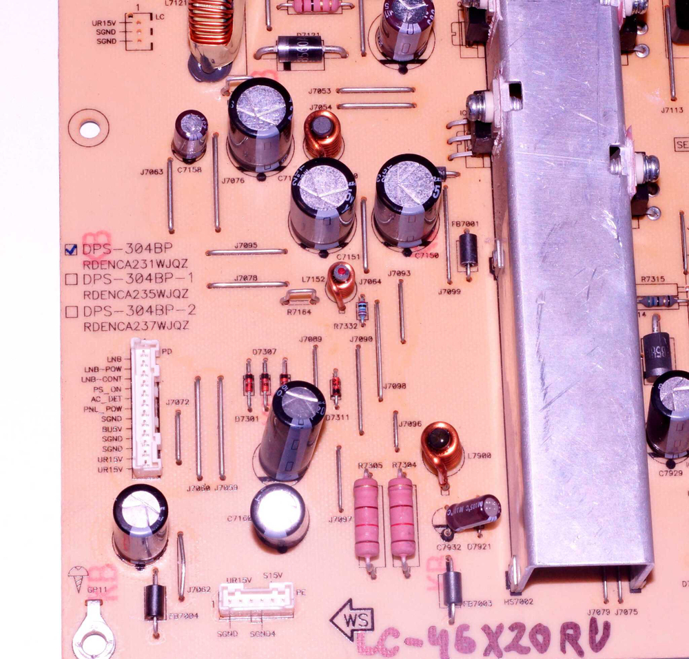 DPS304BP RDENCA231WJQZ блок питания для SHARP LC-46X20RU