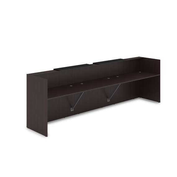 1КР-КЛ.002.1 Комплект Ресепшн с фартуком HPL (3632*750*1149) (с подсветкой)