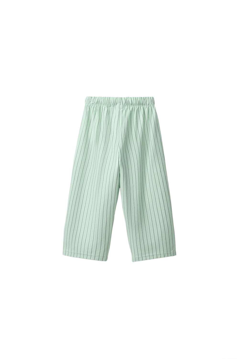 ZARA БРЮКИ RELAXED В ПОЛОСКУ, СВЕТЛО-ЗЕЛЕНЫЙ