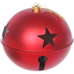 Новогодний шар «Бубенчик» 20 см, Красный