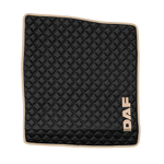 Ковры Daf XF-105 с 2006 года (механика) (экокожа, черный, бежевый кант, бежевая вышивка)