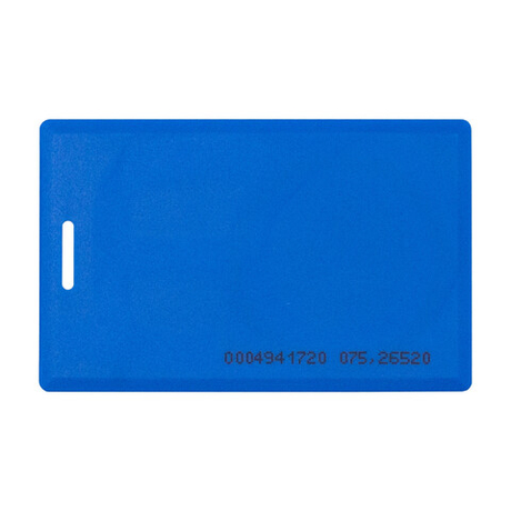 Бесконтактная цветная карта EM-Marine CLAMSHELL (BLUE) с номером, синего цвета