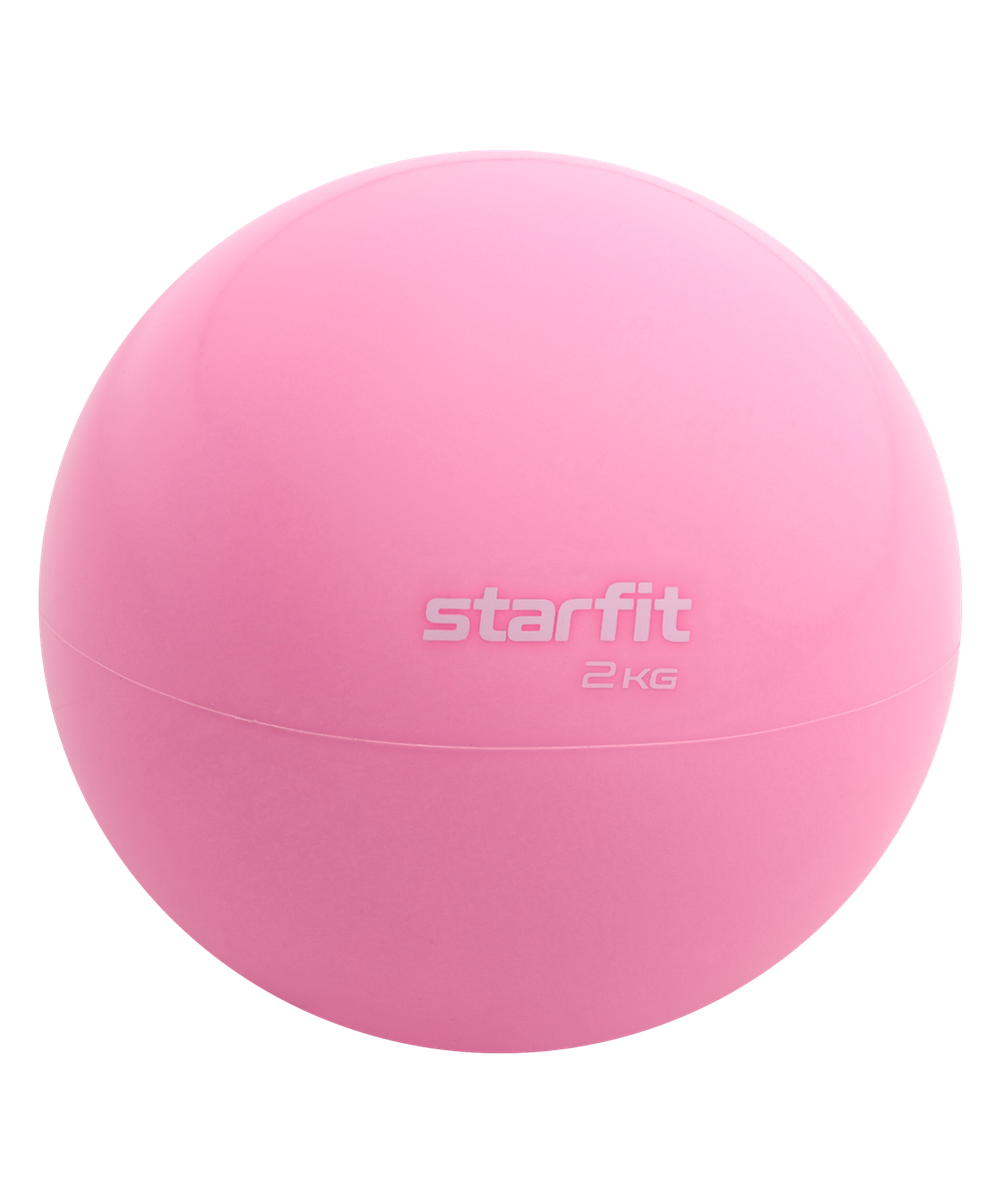 Медбол GB-703, 2 кг, розовый пастель