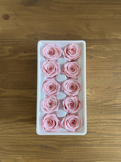 Роза классическая розовая d=3,5-4 см (упак 10 шт)