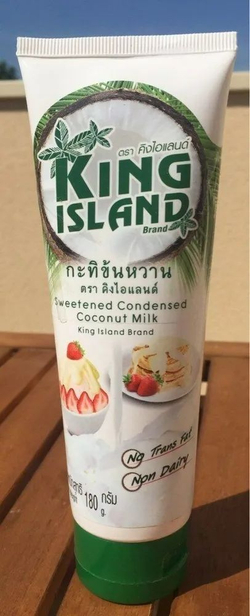 Кокосовая сгущенка KING ISLAND на основе кокосовой мякоти, 180 г 3 шт