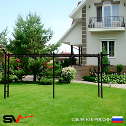 Уличная шведская стенка Sv Sport рукоход х 2 У50711 (Турник/Брусья/Кронш бокс)