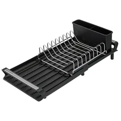 Сушилка для посуды atle раздвижная малая, черная