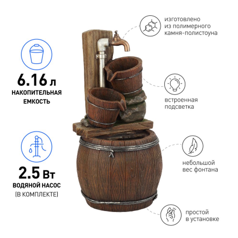 GAUF-03 GREEN APPLE Уличный фонтан Дача 65 см | GREEN APPLE