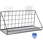 Полка металлическая универсальная «ФАРГО», цвет черный, 35*12*15см (лейбл)