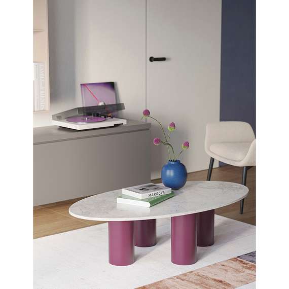 Столик кофейный Mojo, 120х33 см, сливовый