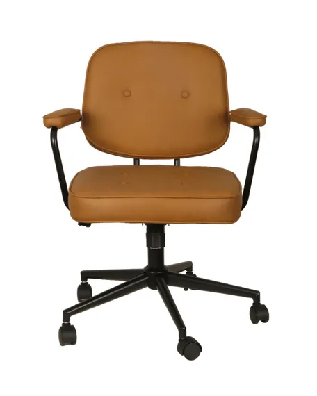 Офисный стул Snoop, коричневая экокожа