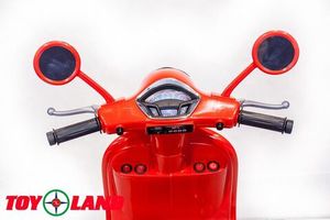 Детский электромотоцикл Toyland Vespa XMX 318 красный