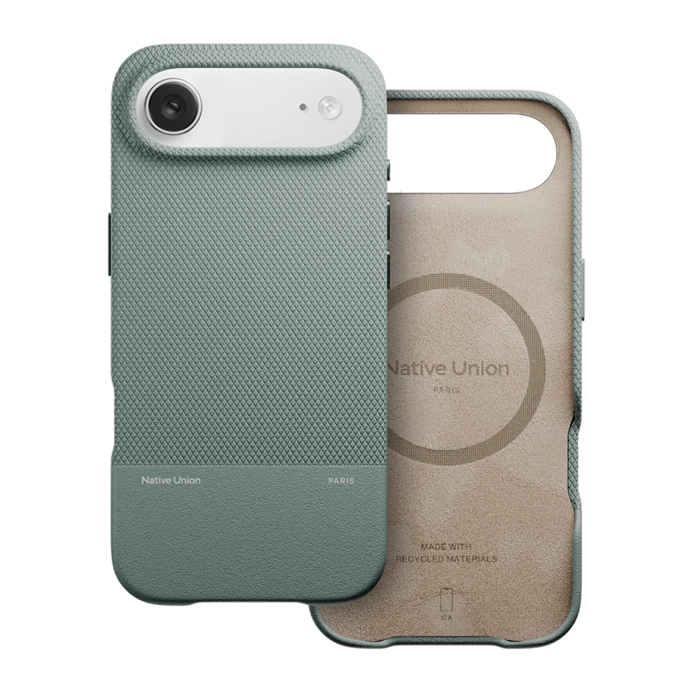 Кожаный чехол MagSafe Native Union (Re)Classic Case для iPhone Air Гибридный чехол из экокожи с зернисто-текстурированным контрастом и вырезом для Контроллера камеры