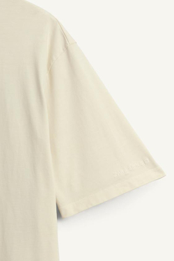 ZARA ФУТБОЛКА СВОБОДНОГО КРОЯ, ЭКРЮ