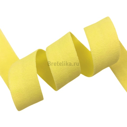 Бейка матовая светло-желтая 15 мм