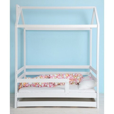 Кровать детская Домик хвоя Белый