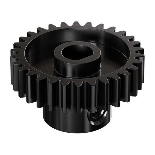 2303 Series Steel, MOD 0.8 Pinion Gear (6mm D-Bore, 30 Tooth)