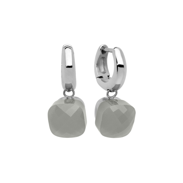 Серьги Qudo  Firenze Light Grey Opal 300072 BW/S