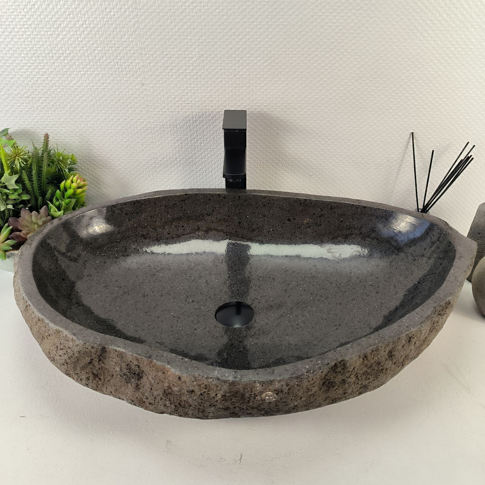 Раковина из речного камня RS-65407 75*50*15 0863