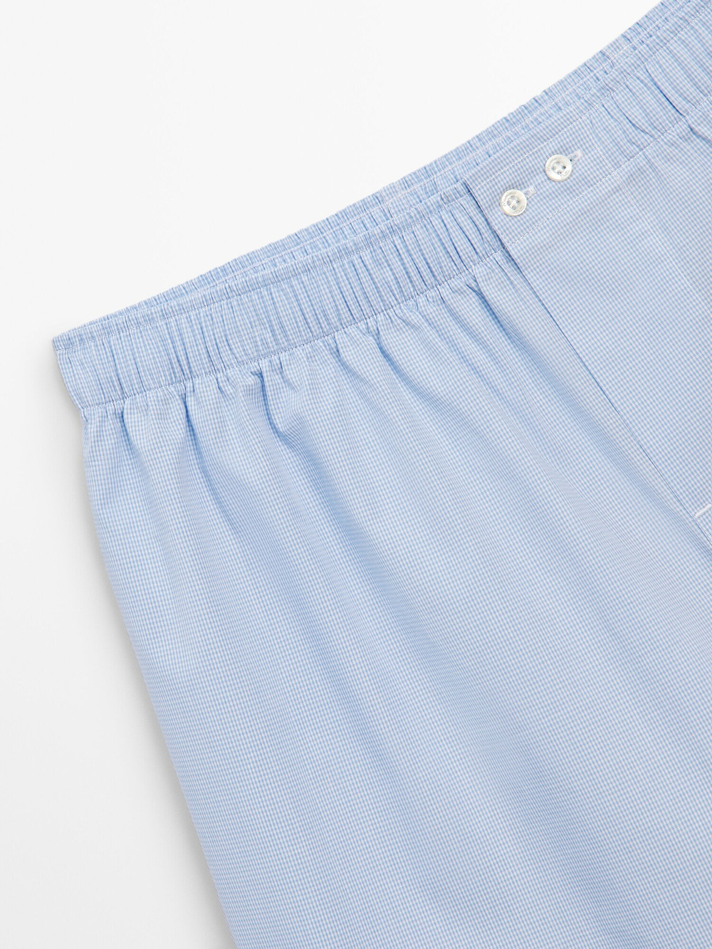 Massimo Dutti Трусы-боксеры из поплина, небесно-голубой