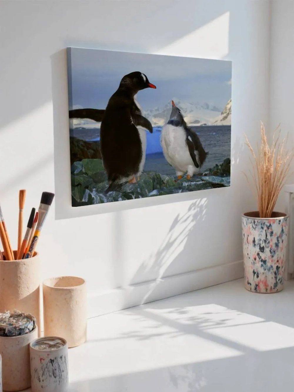 Картина на стену 40 X 50 Пингвины