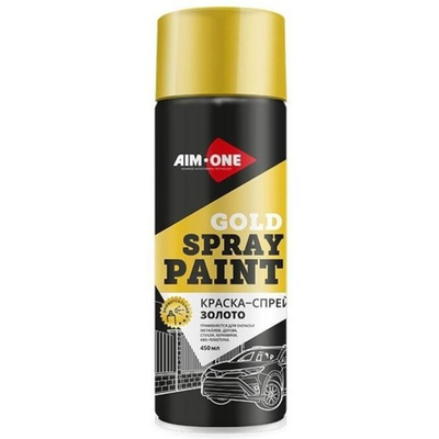 Aim-One Краска-спрей золото, 450мл