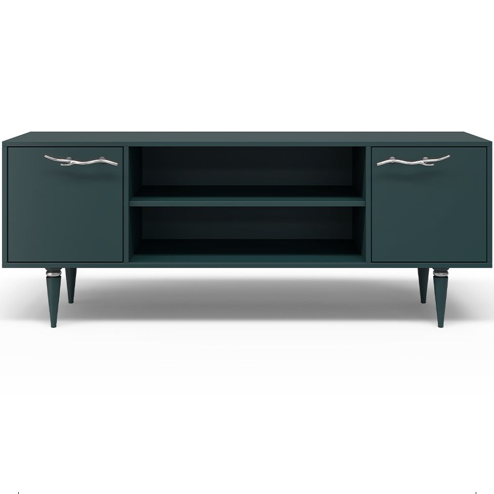 Тумба под ТВ Арт Колор matte 155см Классик Сильвер Зеленый бирюзовый матовый