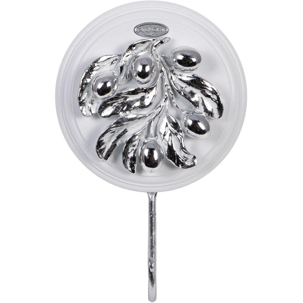 Настенный крючок Oliva Branch (Олива Бранч) Айс Античное серебро