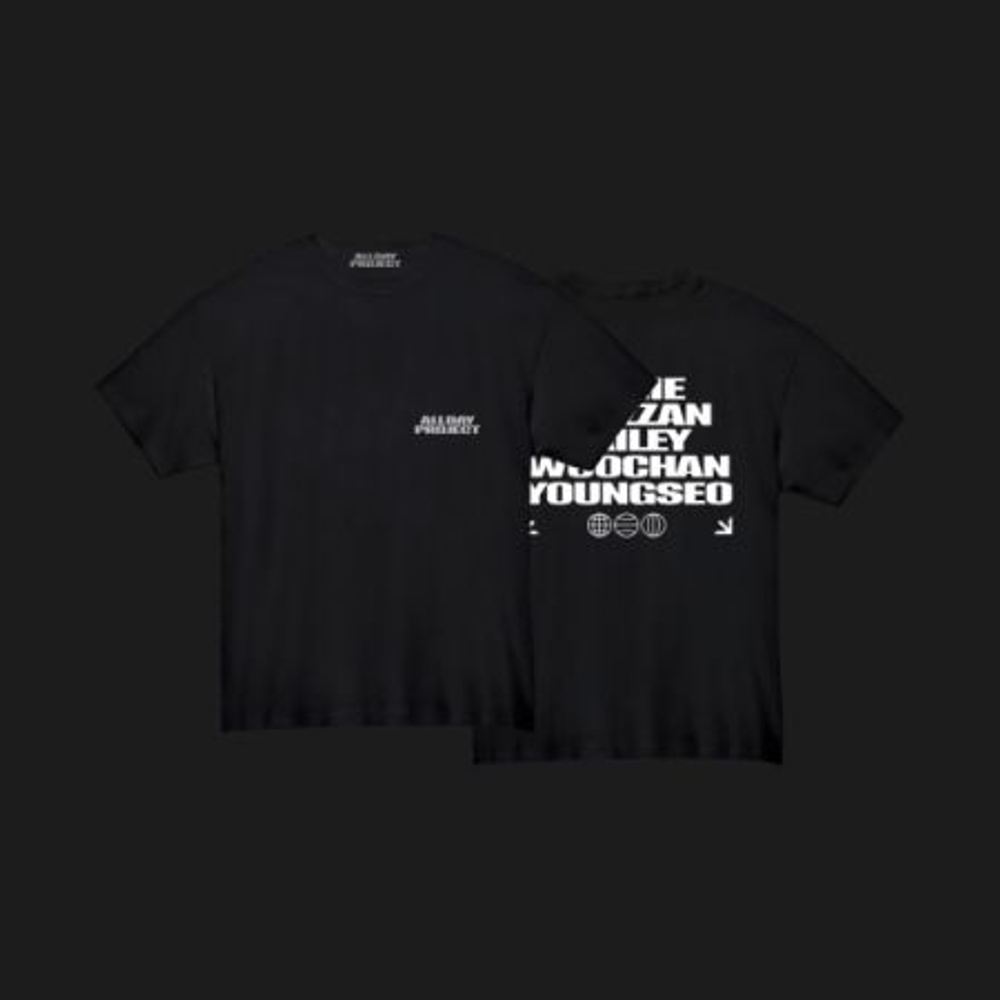 Альбом ALLDAY PROJECT - FAMOUS OFFICIAL MD BLACK MEMBER NAMES T-SHIRT