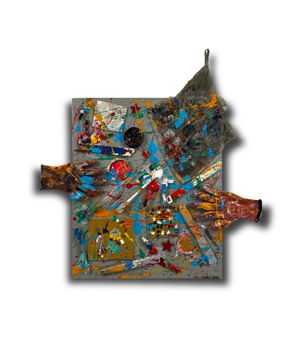 Стол в моей художественной мастерской