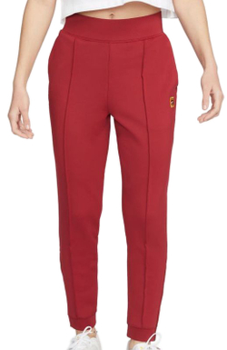 Женские теннисные брюки Nike Court Dri-Fit Heritage Knit Pant W - pomegranate