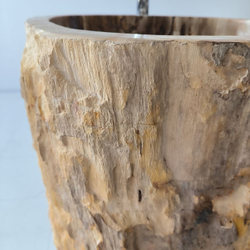 Раковина напольная из окаменелого дерева ODN-04180 (47*41*90 см)