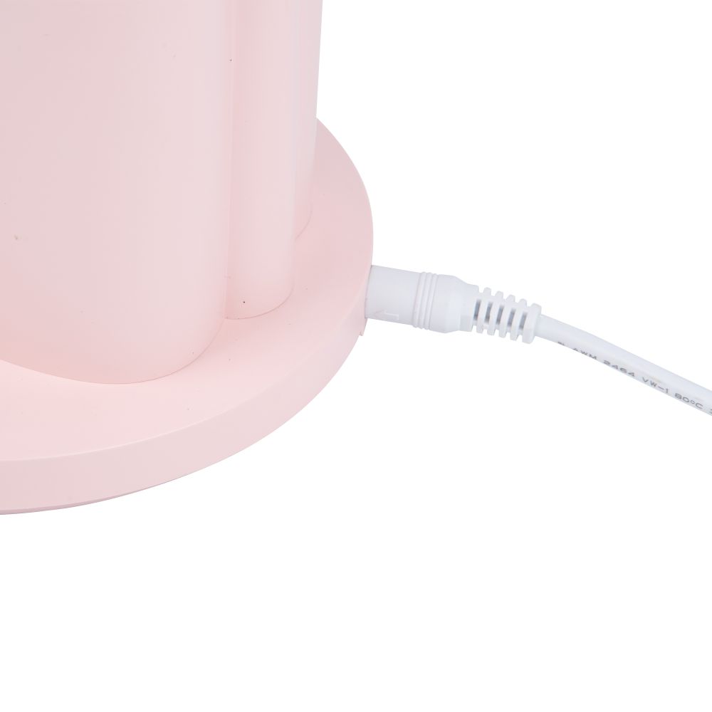 ULM-D150 15W-3000-6500K-DIM PINK Светильник настольный светодиодный с подставкой под телефон и канцелярские принадлежности. С ночной подсветкой. Сенсорный выключатель. Диммер. Розовый. TM Uniel