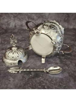 Сахарница керамическая с ложкой
