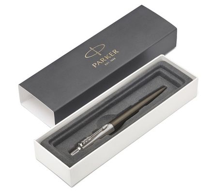 Шариковая ручка Parker Jotter Premium K176, Tower Grey Diagonal CT