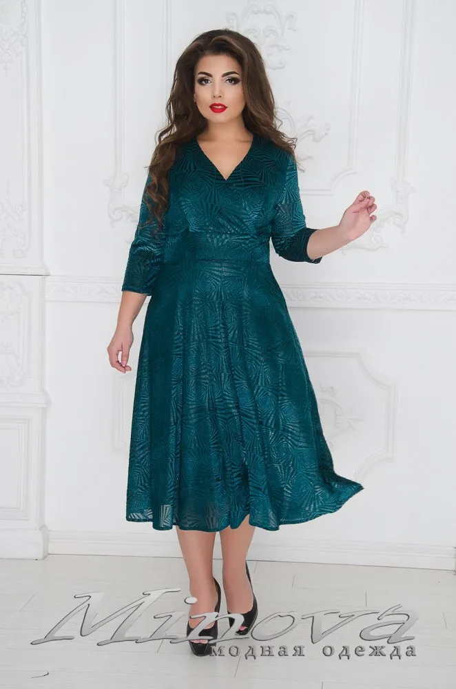 Платье 253-зеленый Minova