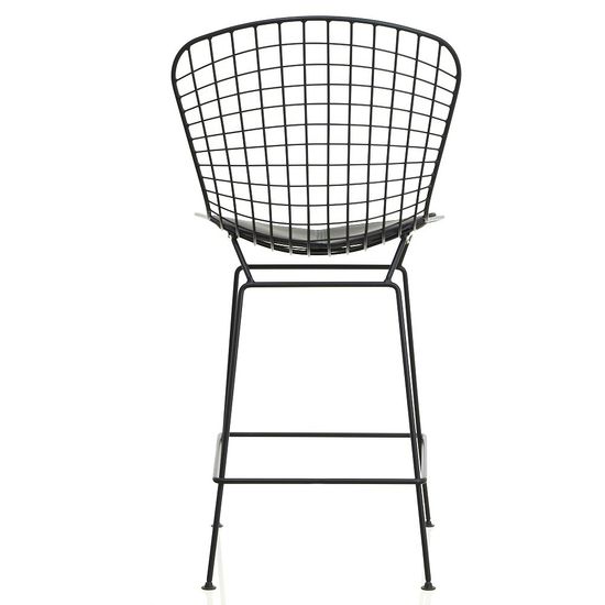 Полубарный металлический стул Bertoia 63 см