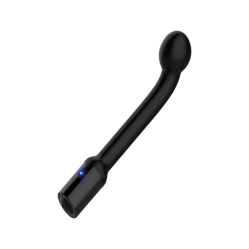Черный вибростимулятор простаты Rechargeable Prostate Probe - 21,7 см. (Цвет: черный)