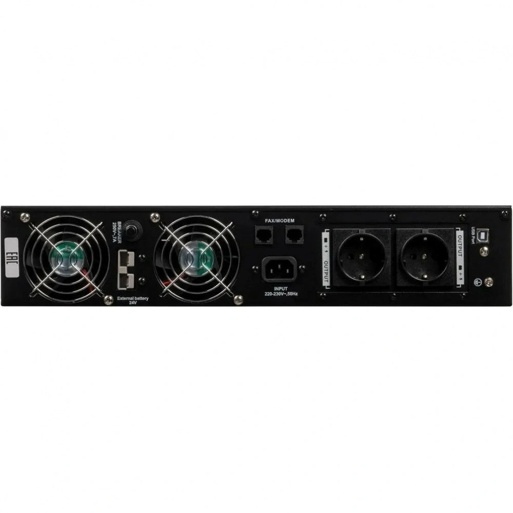 Источник бесперебойного питания Бастион RAPAN-UPS 3000-RACK-IN-4X9 2100Вт 3000ВА черный