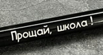 Ручка шариковая подарочная с лазерной гравировкой "Прощай школа!"