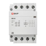 Контактор модульный КМ 25А 4NО (3 мод,) EKF PROxima