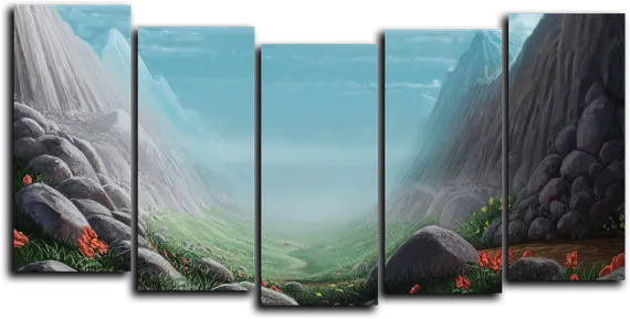 Модульная картина "На скальной арке"