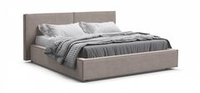 Норд Кровать+ПМ 160 Велюр Монолит Латте